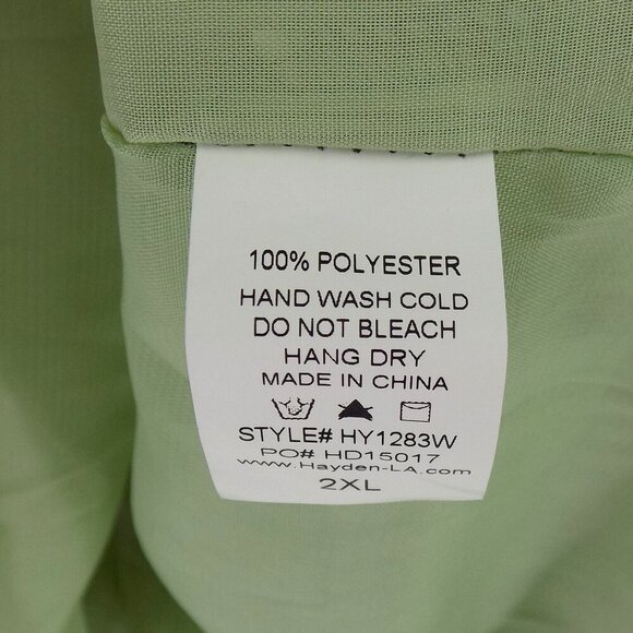 Hayden Los Angeles Haven Leopard Print Dress Size 2XL Green & Black - Picture 5 of 5